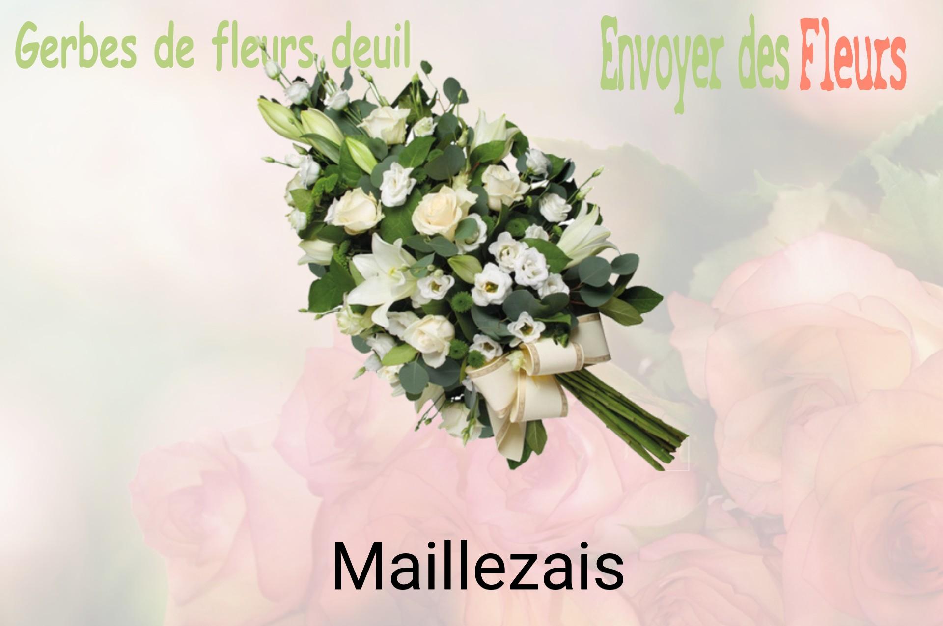 Gerbe de fleurs de deuil livrée à Maillezais